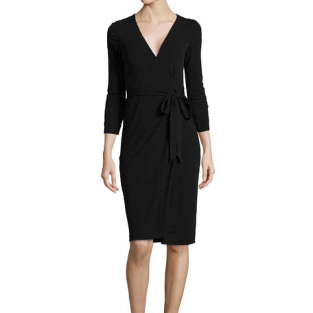 Diane Von Furstenberg Navy New Julian Two Wrap Dress